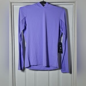IBKUL Woman's Long Sleeve Hoodie Purple Size Small Performance Sun Protection